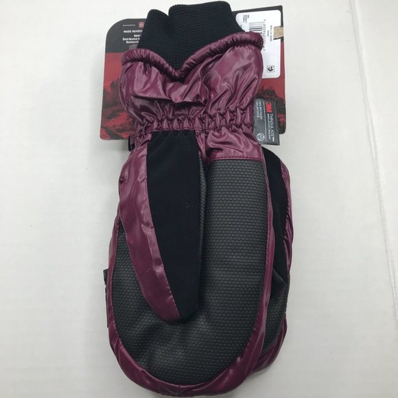Swiss Tech Quilted Ski Mitten Purple Size Small/Medium New - Picture 2 of 12
